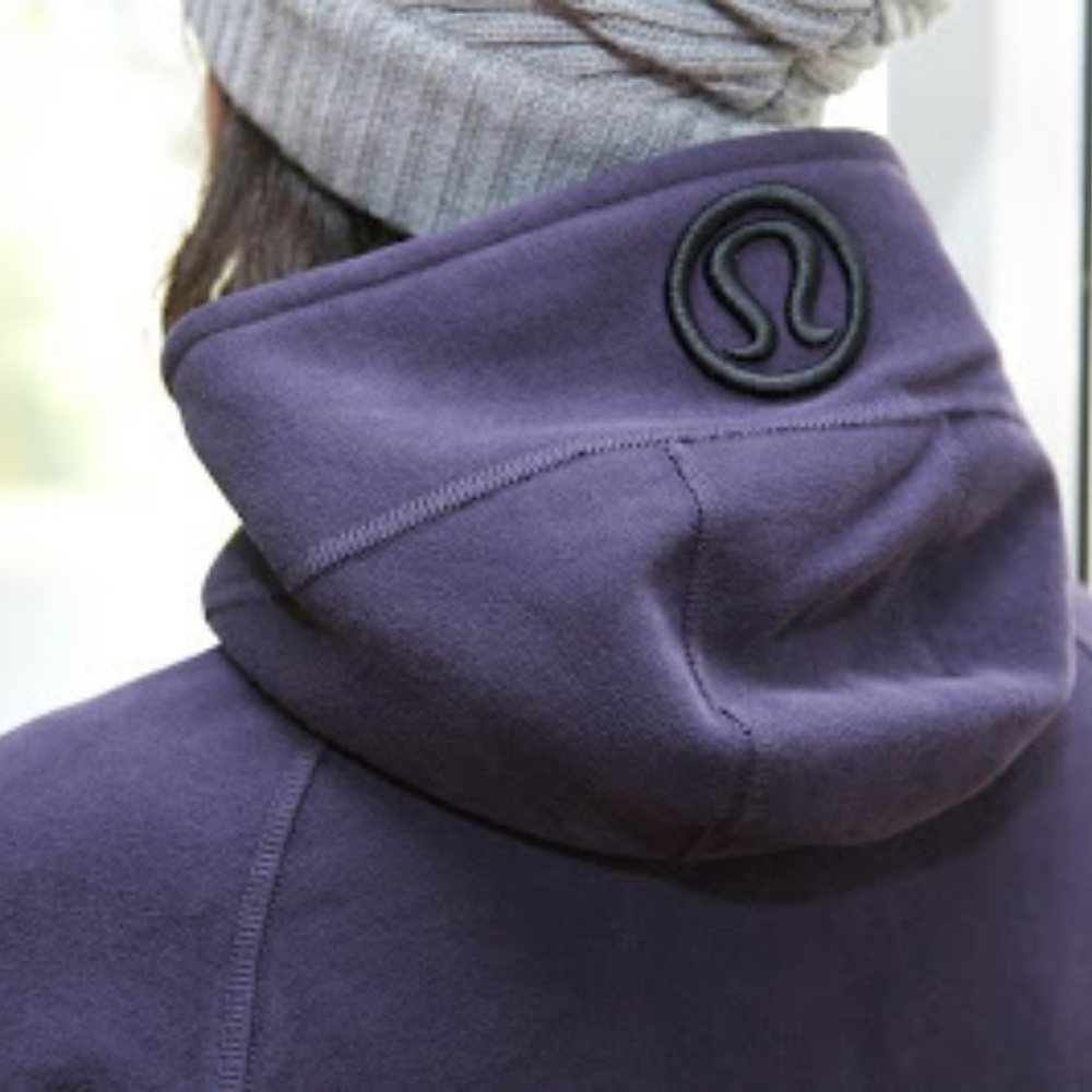 GUC Lululemon Black Swan Purple Scuba Hoodie Sz 6